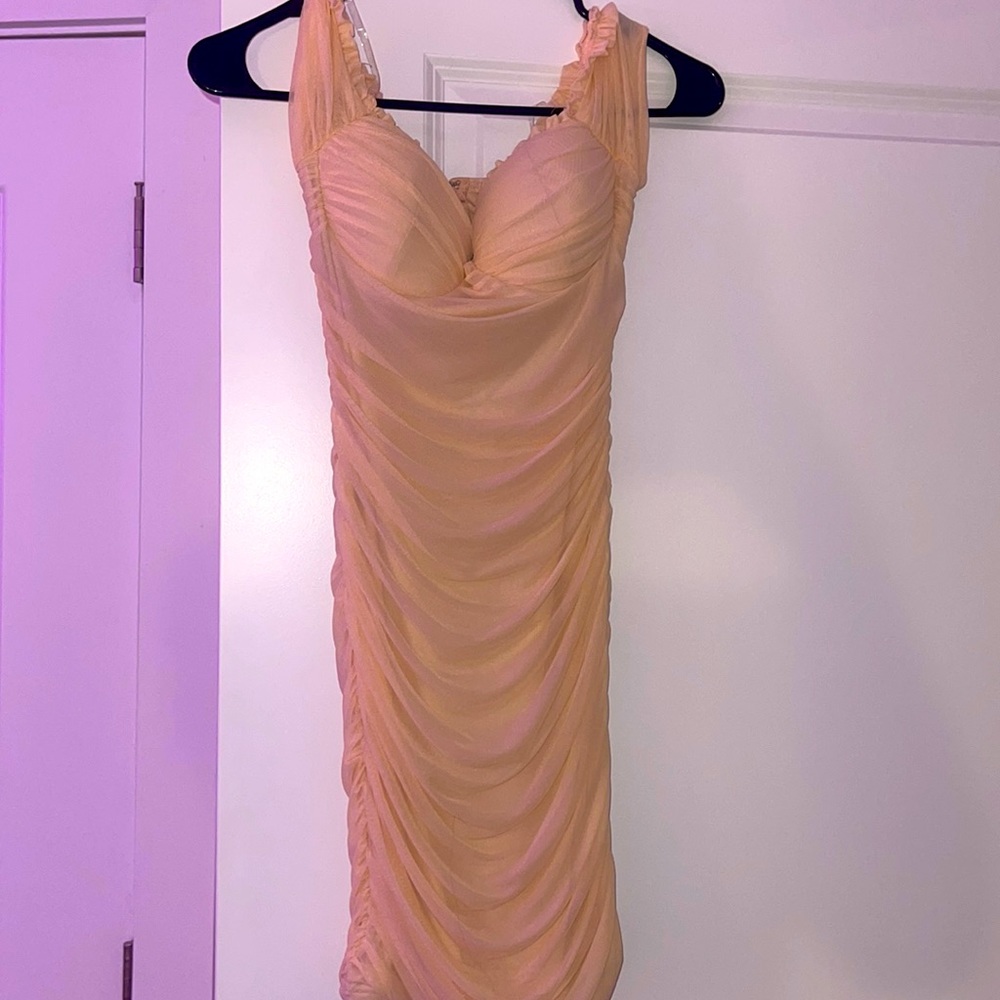 Nude Pink Bodycon Dress